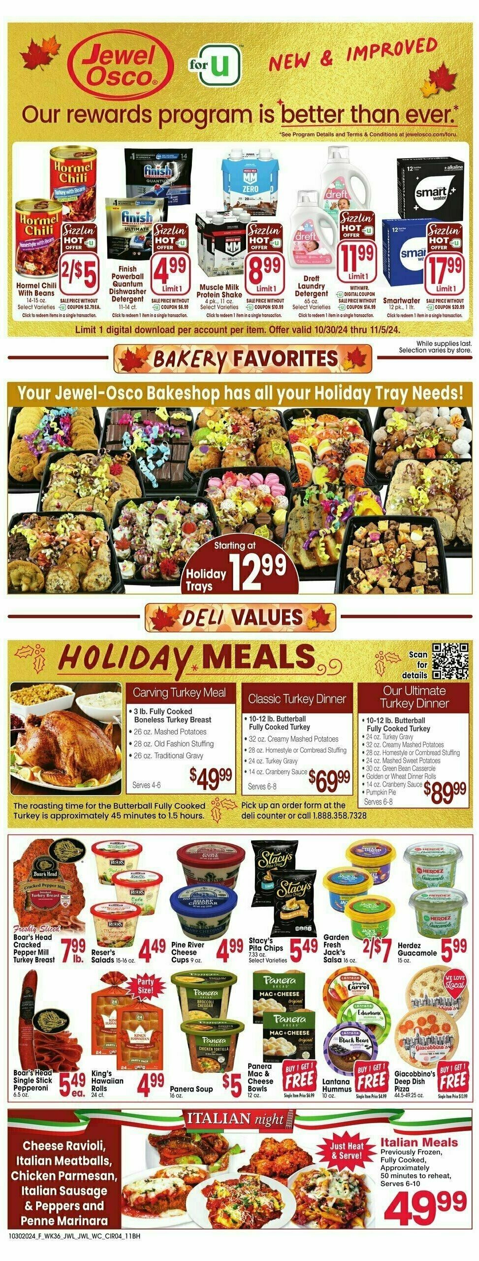 Jewel Osco Weekly Ad from October 30