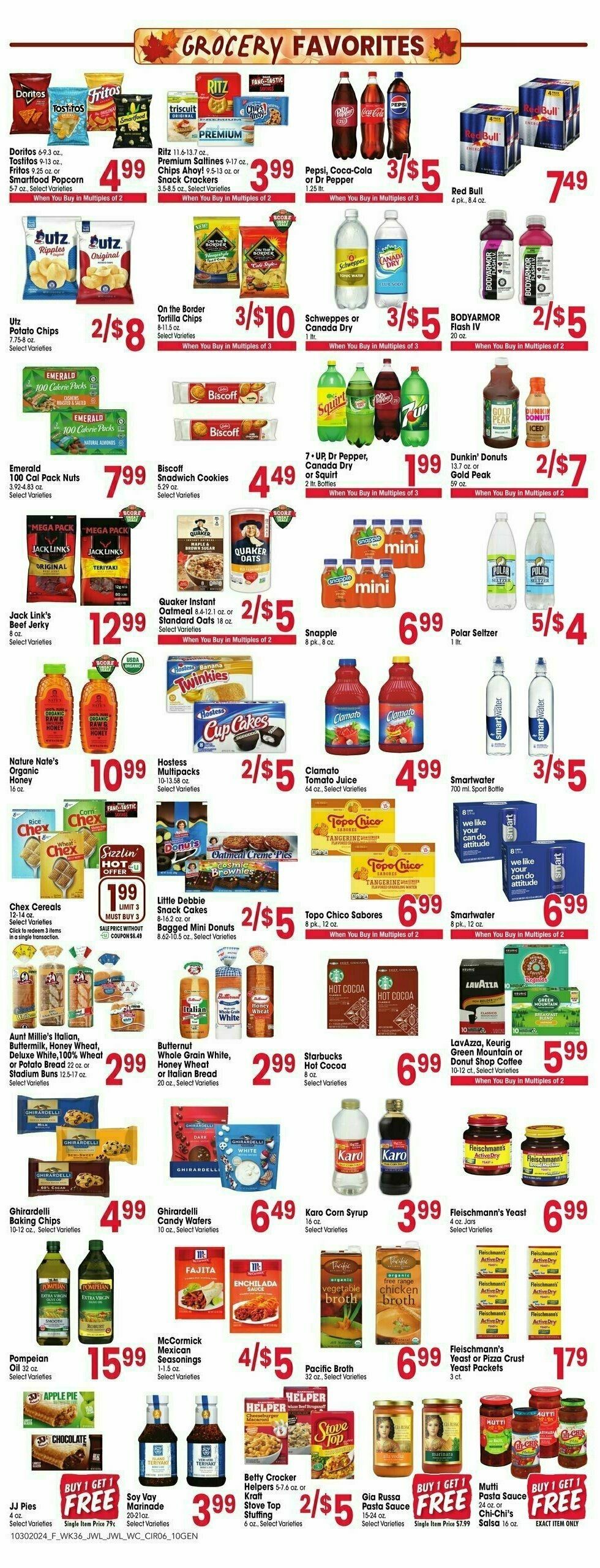 Jewel Osco Weekly Ad from October 30