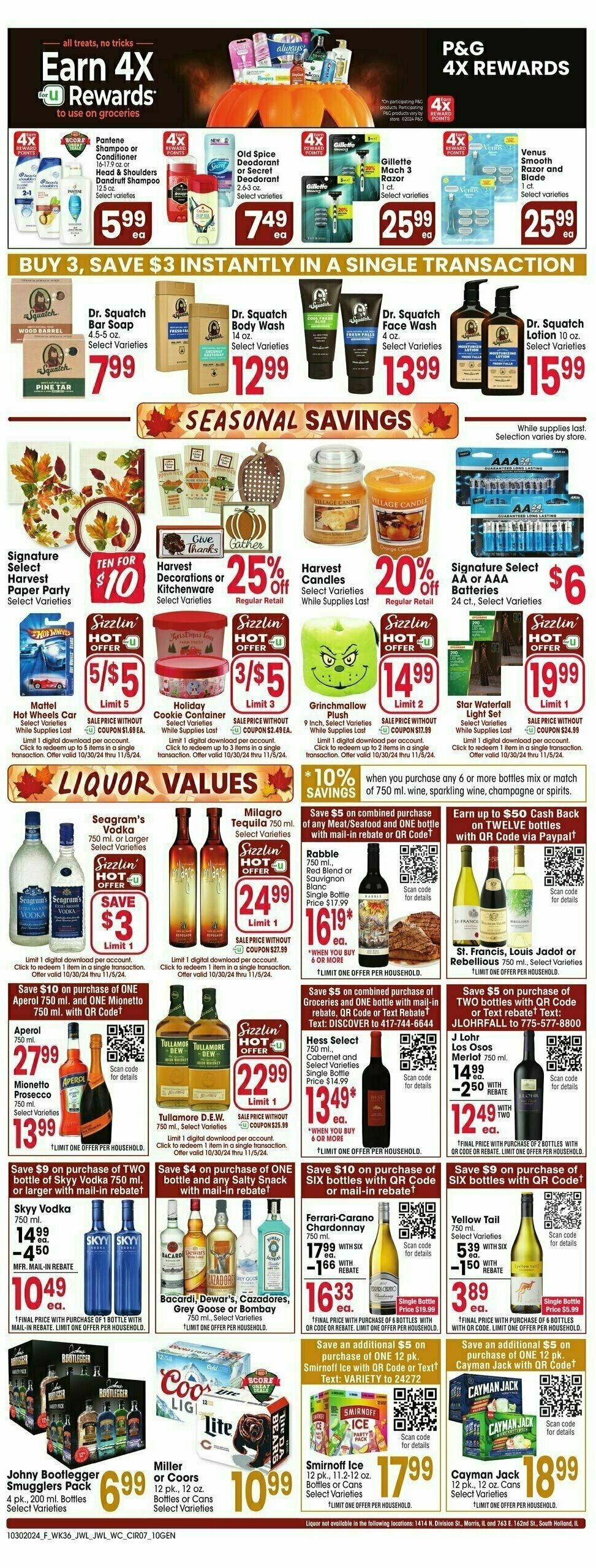 Jewel Osco Weekly Ad from October 30