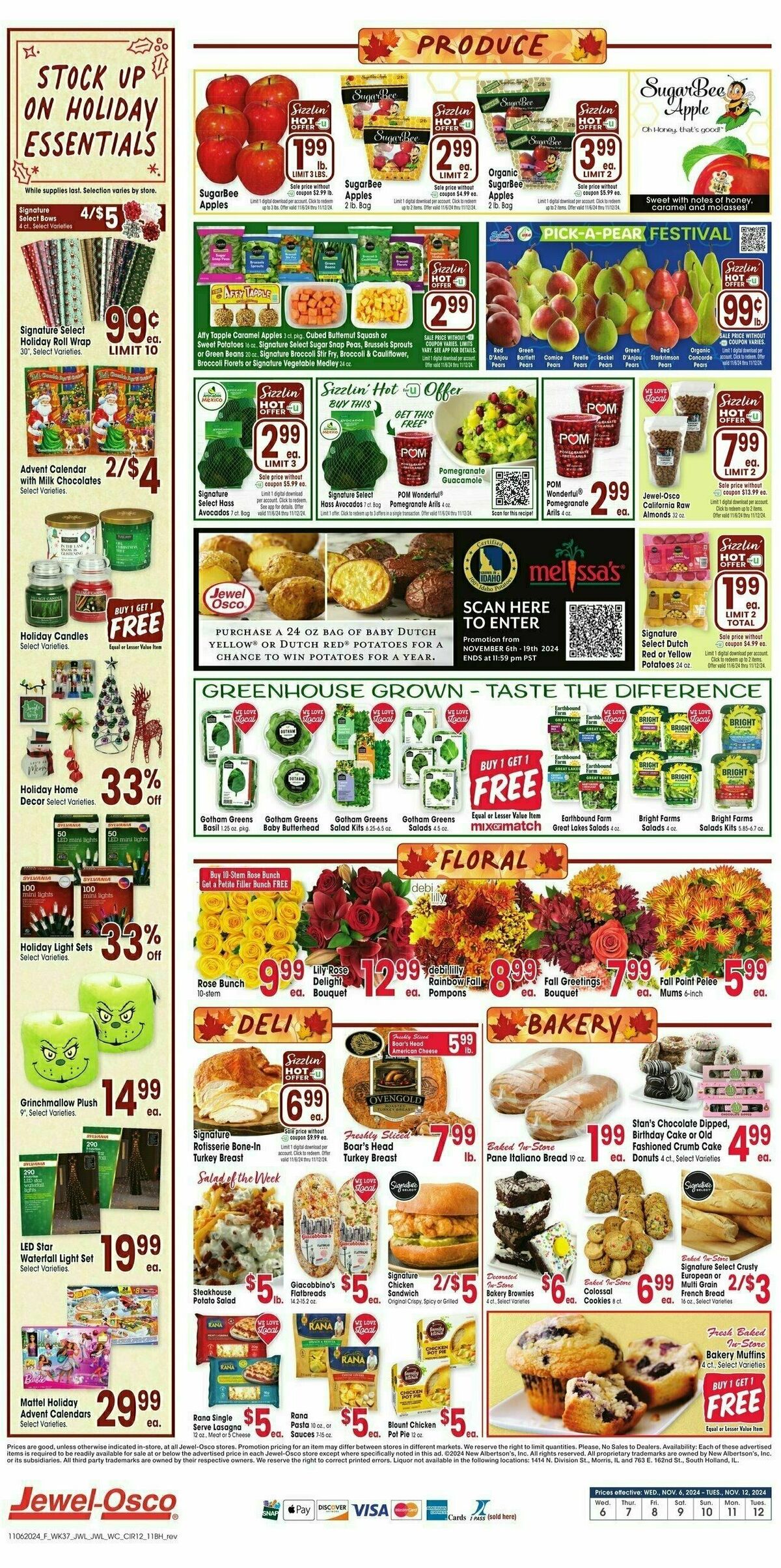 Jewel Osco Weekly Ad from November 6