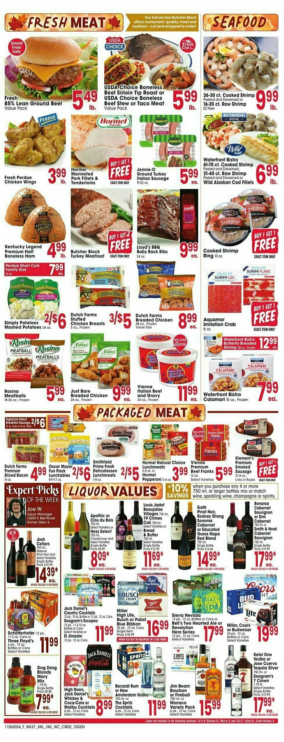 Jewel Osco Weekly Ad from November 6