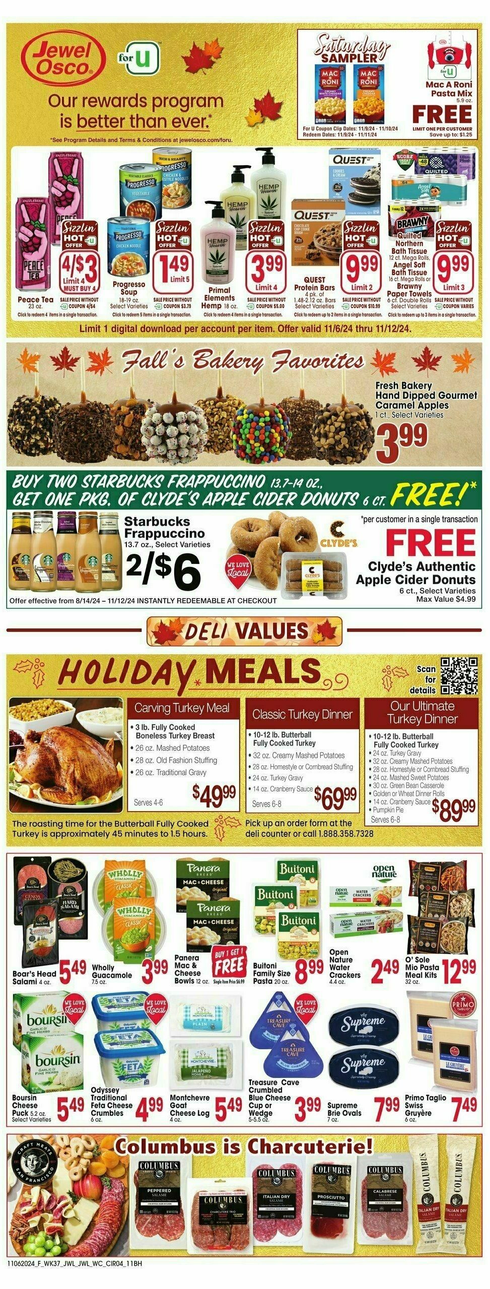 Jewel Osco Weekly Ad from November 6