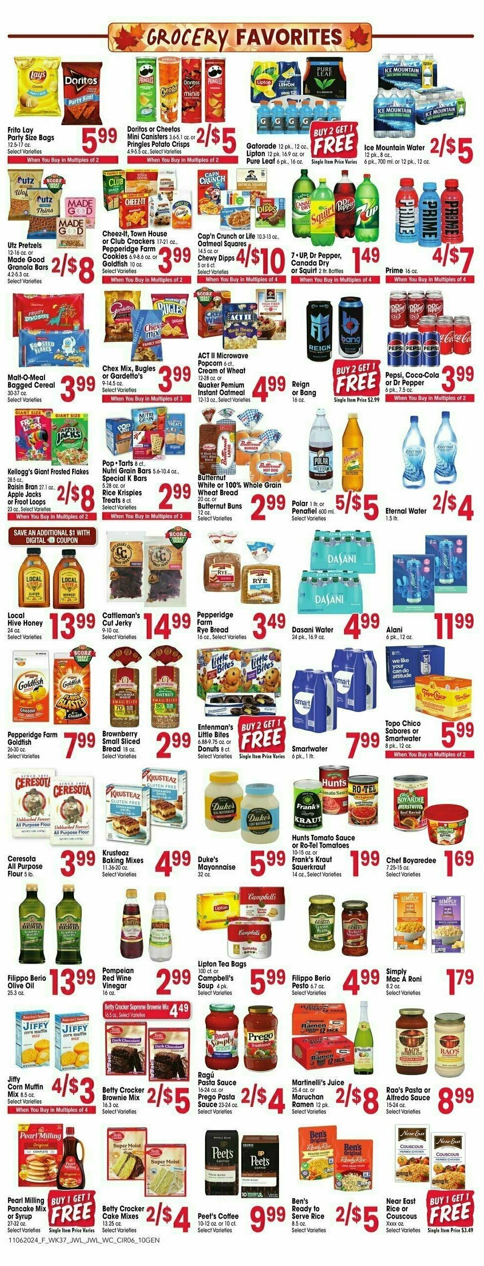 Jewel Osco Weekly Ad from November 6