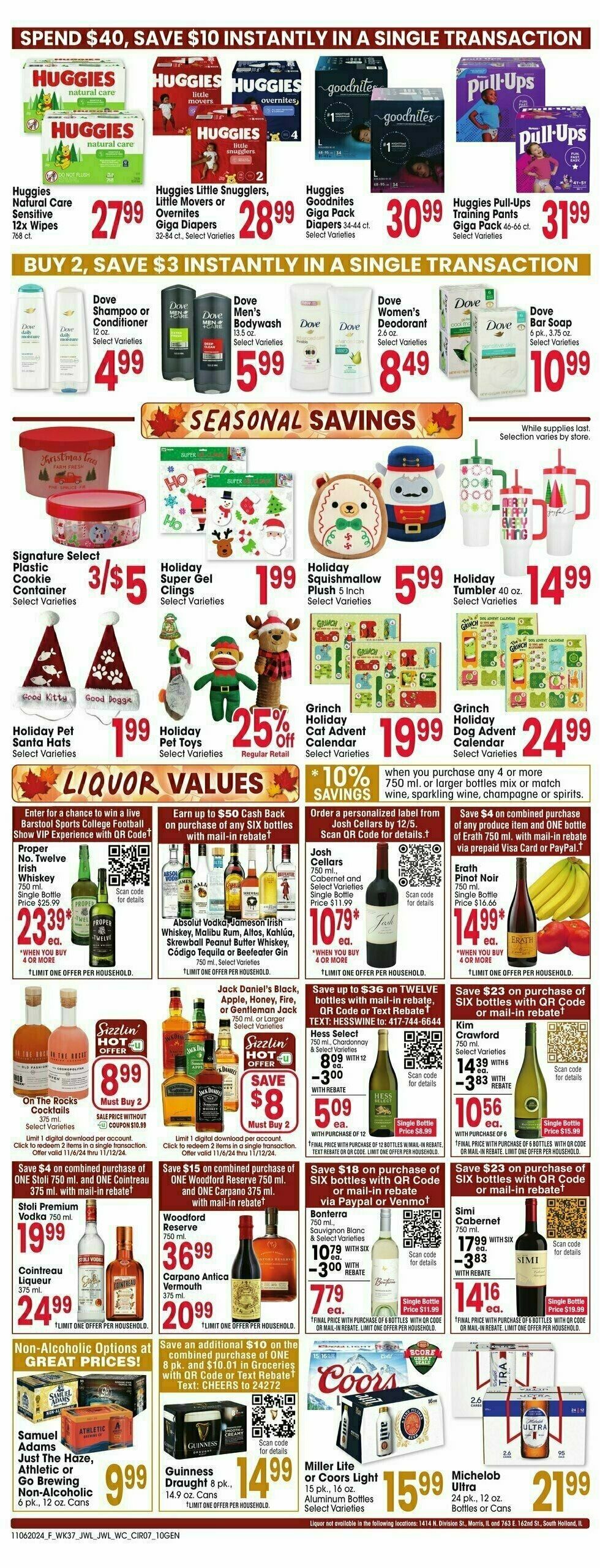 Jewel Osco Weekly Ad from November 6