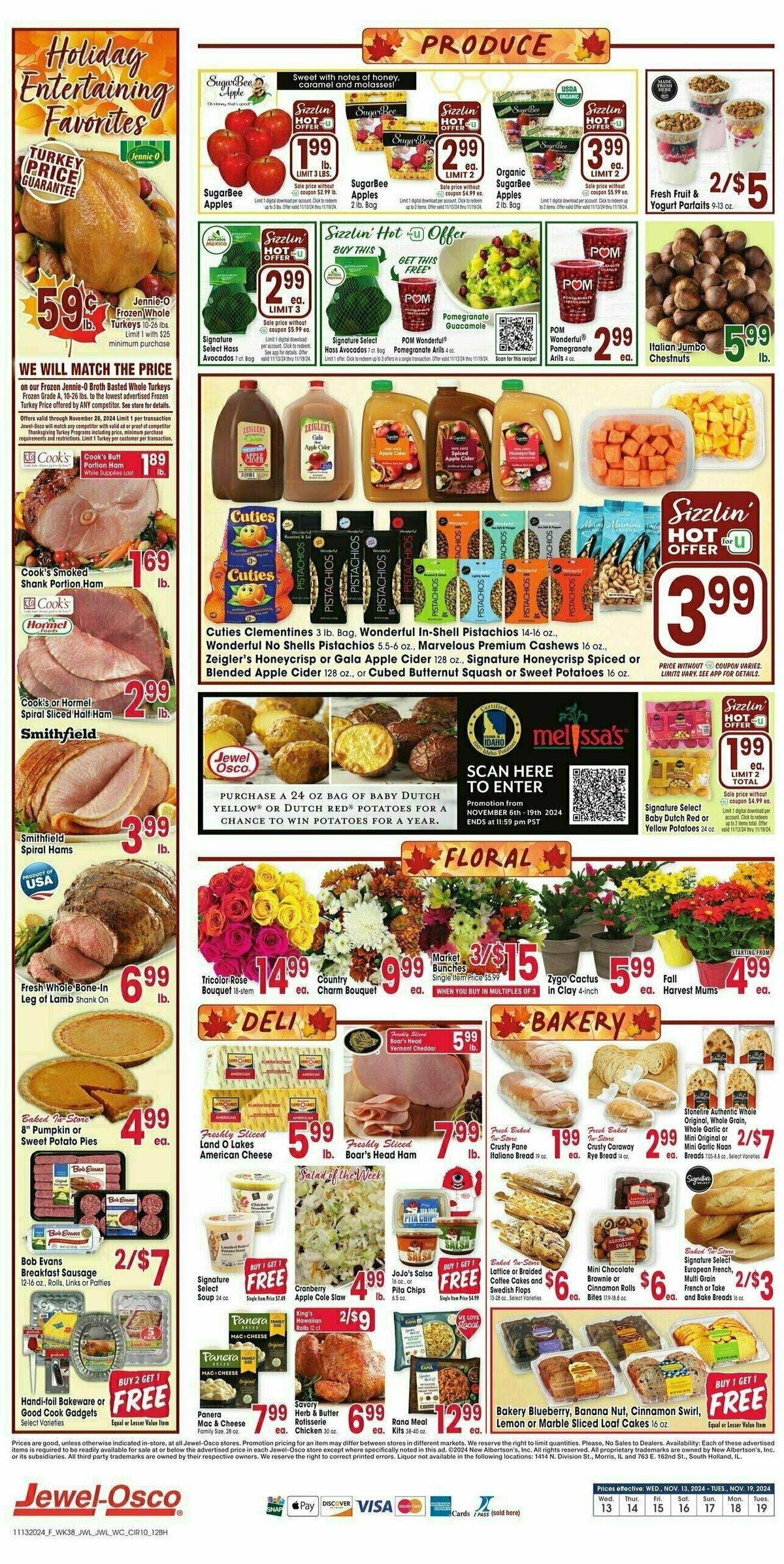 Jewel Osco Weekly Ad from November 13