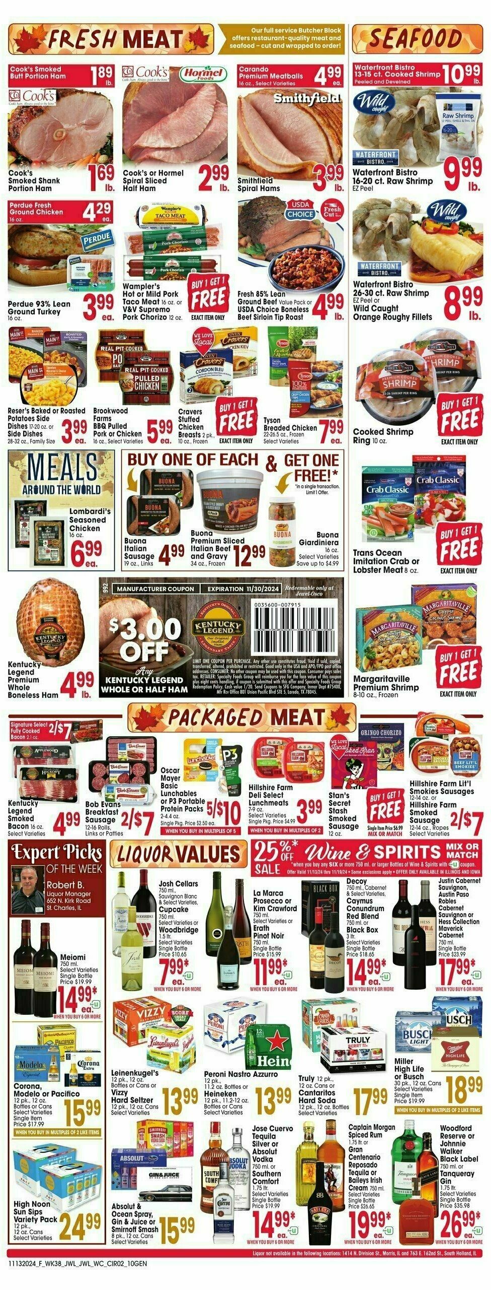 Jewel Osco Weekly Ad from November 13