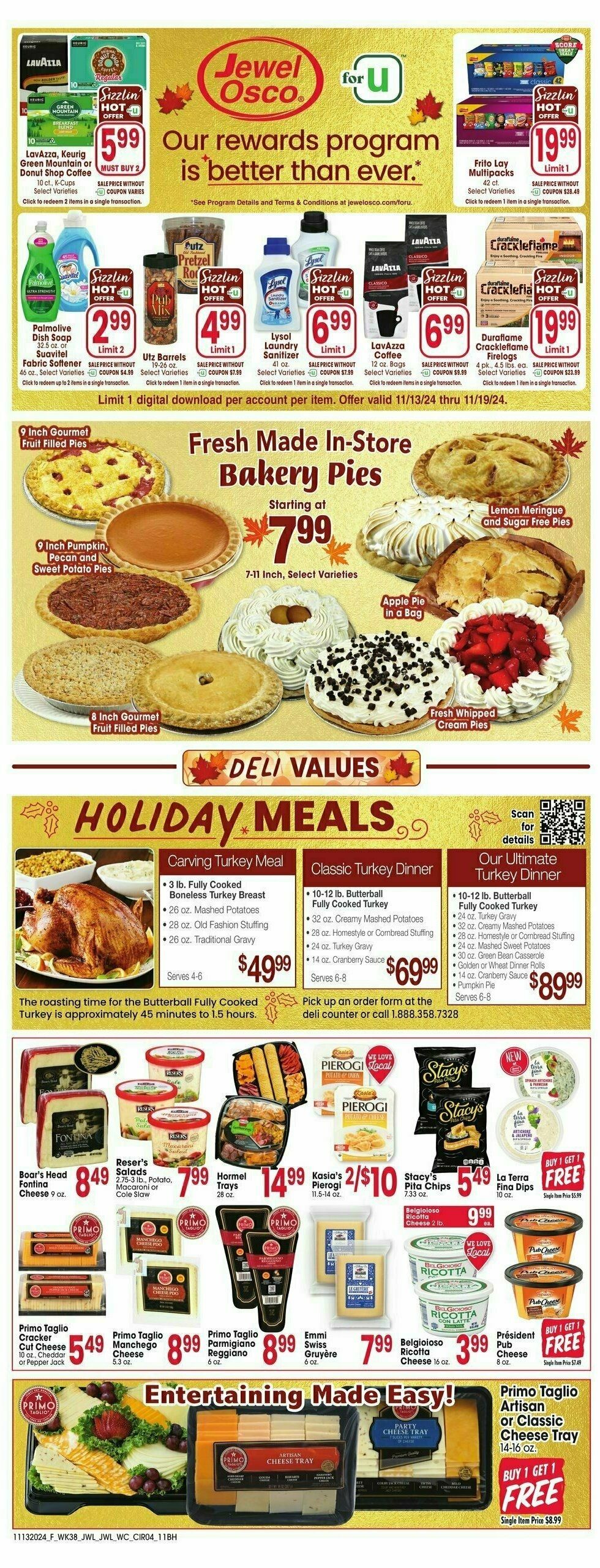 Jewel Osco Weekly Ad from November 13