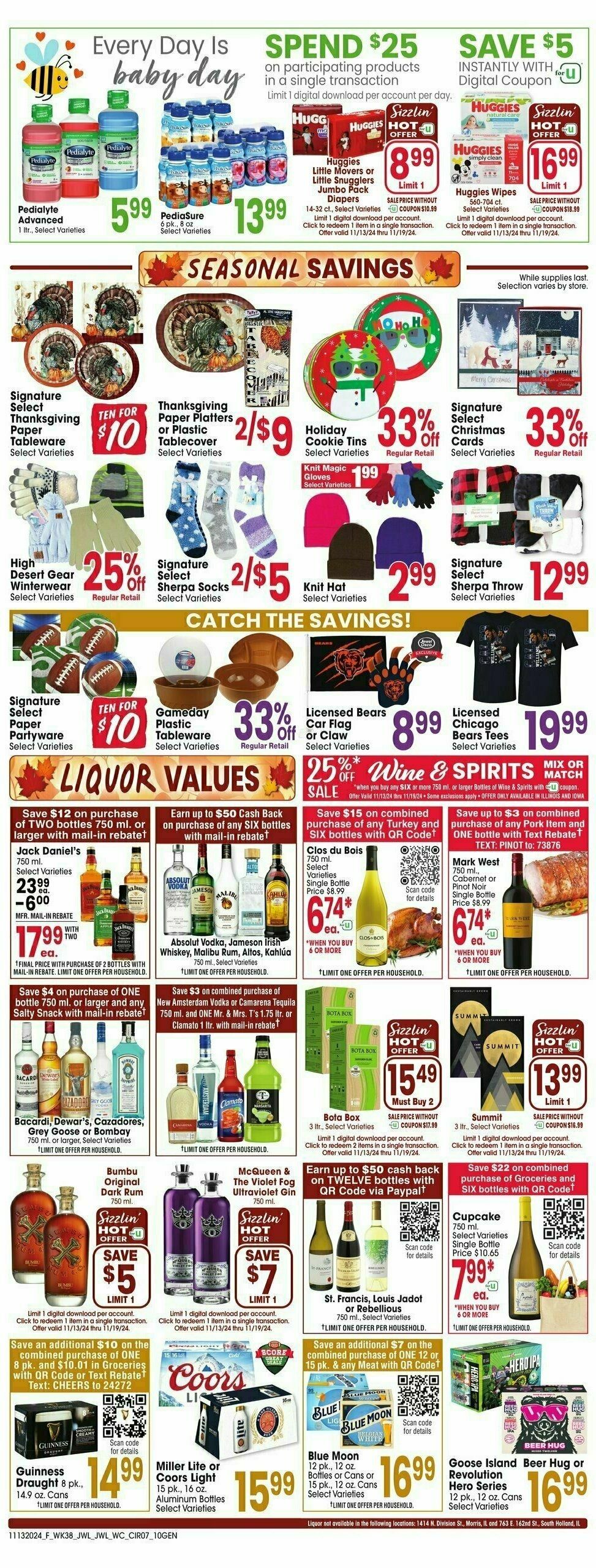 Jewel Osco Weekly Ad from November 13