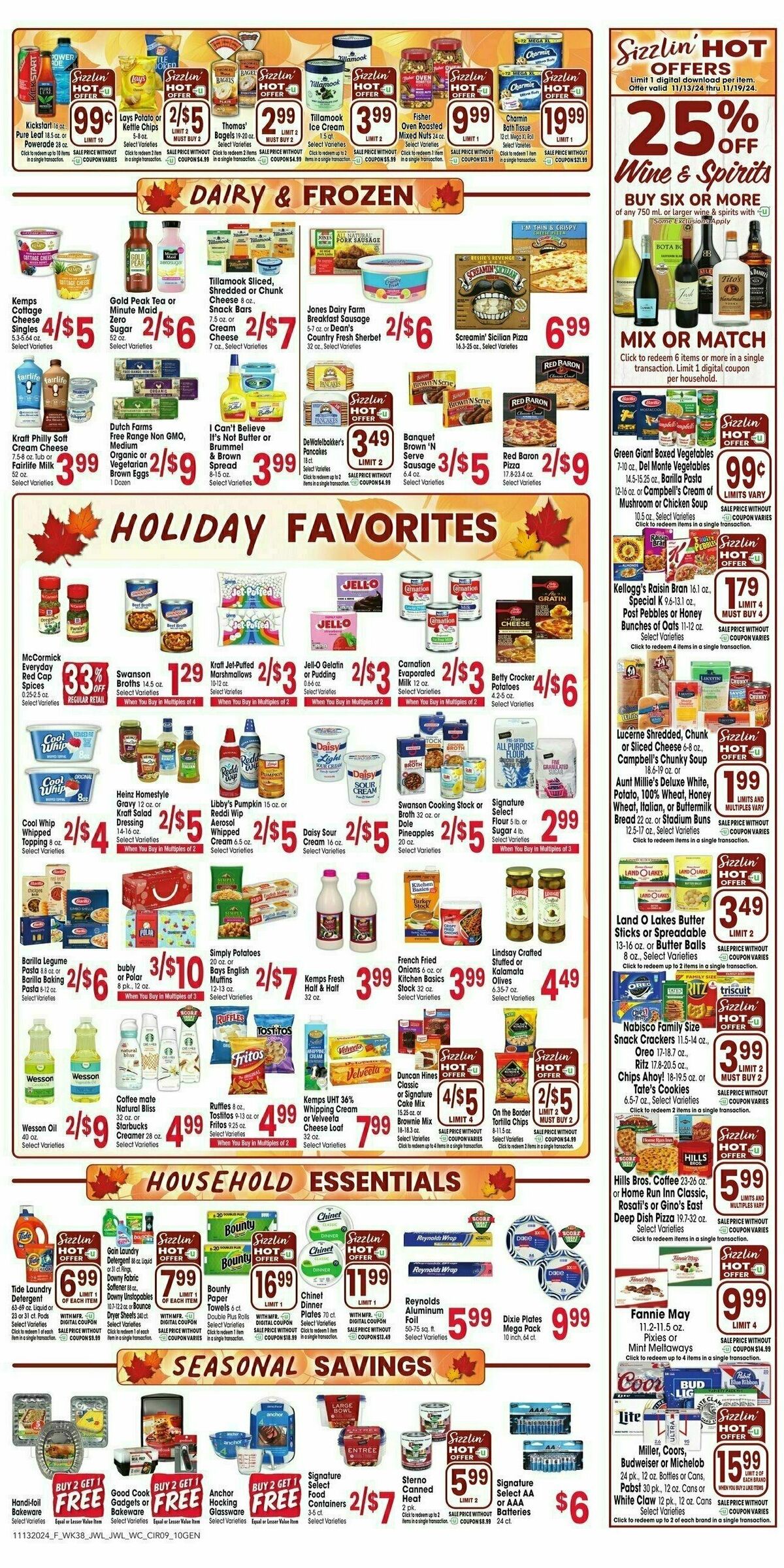 Jewel Osco Weekly Ad from November 13