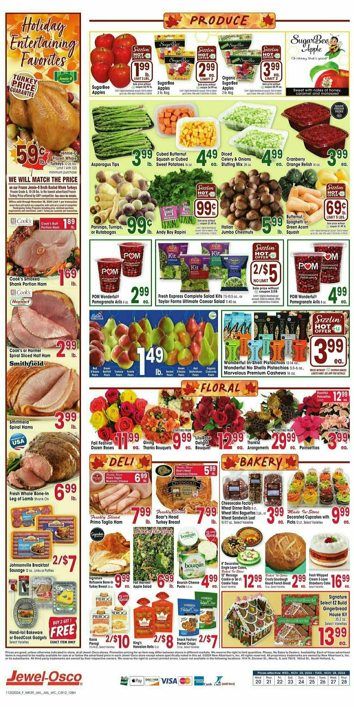 Jewel Osco Weekly Ad from November 20