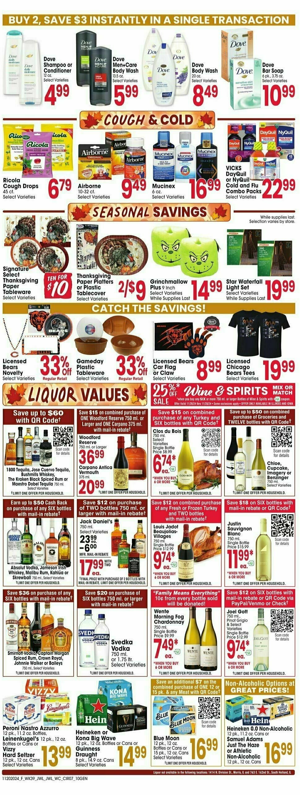 Jewel Osco Weekly Ad from November 20