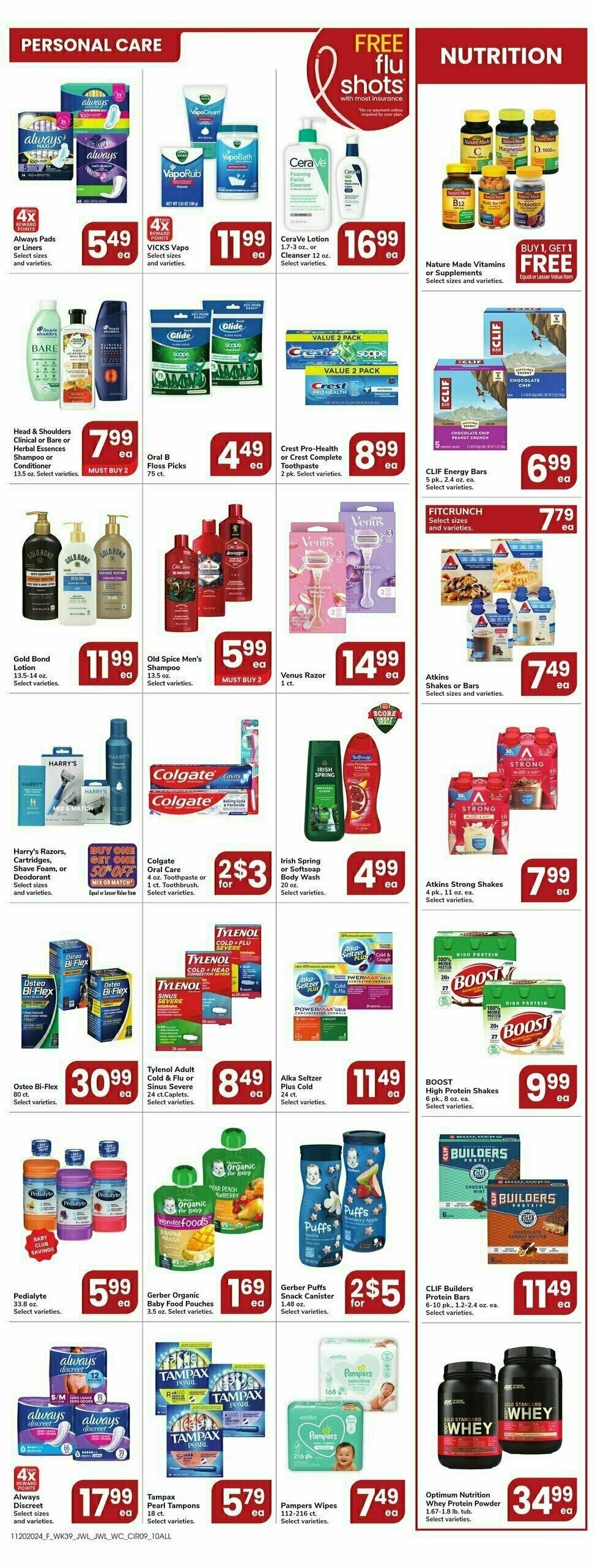 Jewel Osco Weekly Ad from November 20