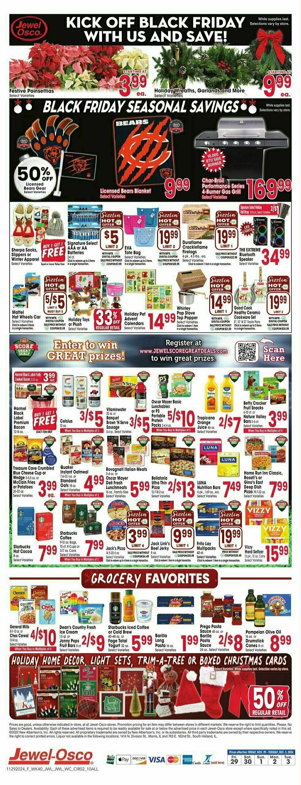 Jewel Osco Weekly Ad from November 19