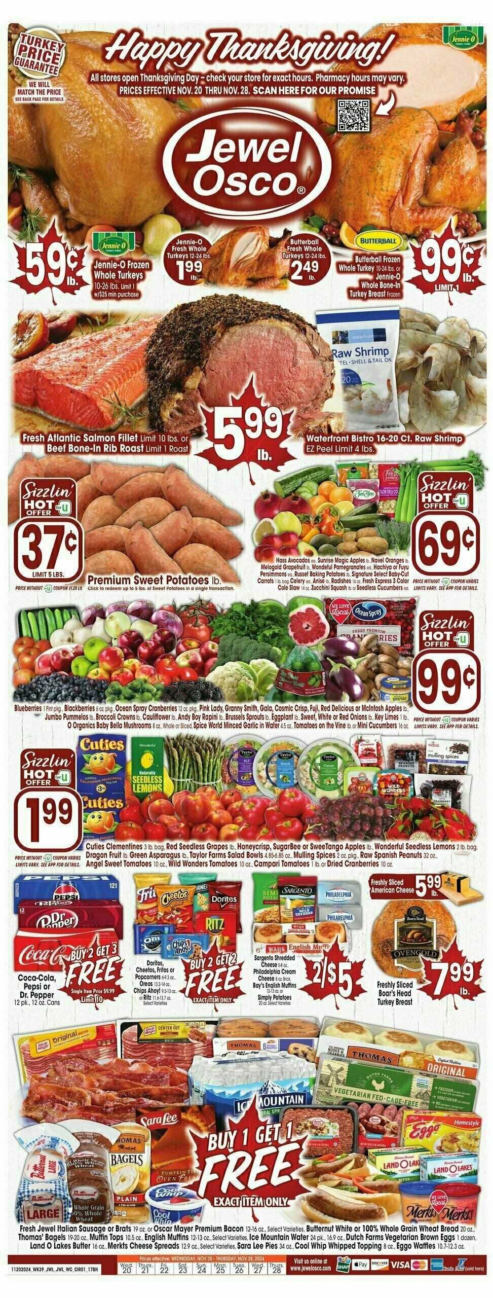 Jewel Osco Weekly Ad from November 20