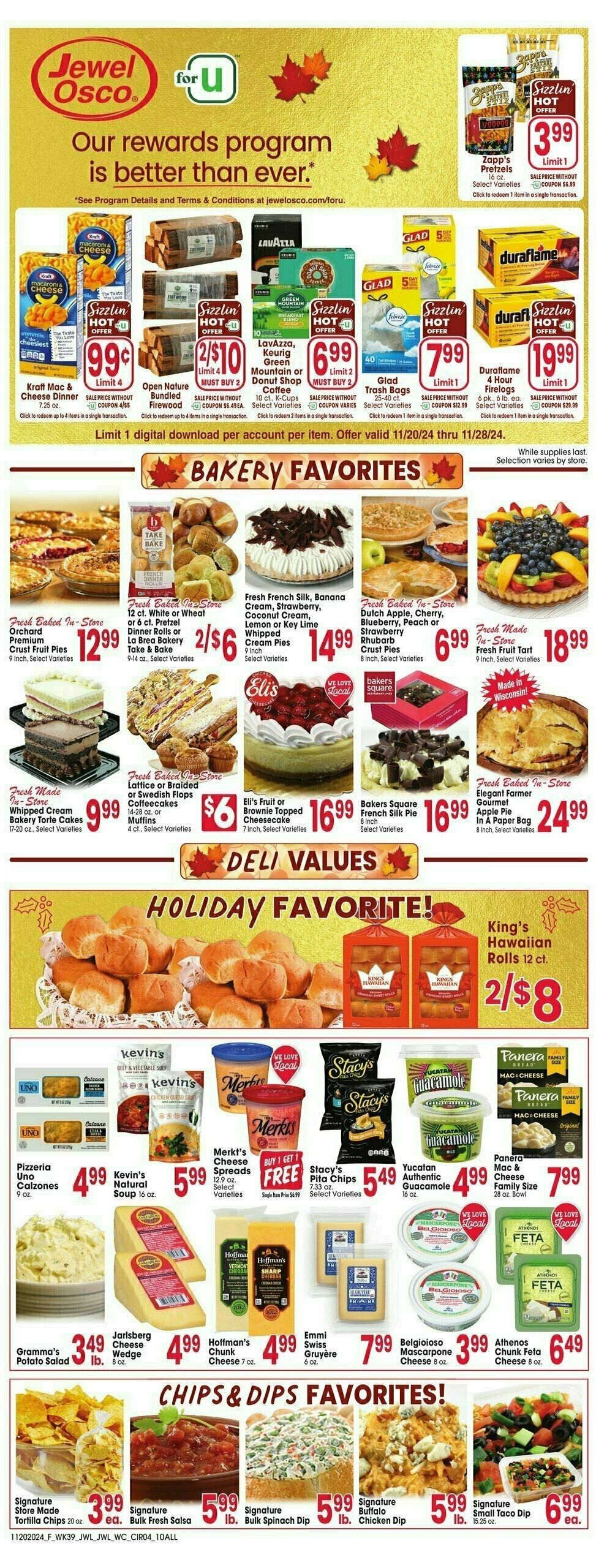 Jewel Osco Weekly Ad from November 20