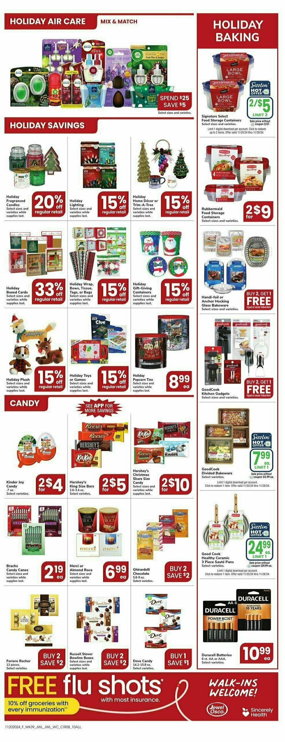 Jewel Osco Weekly Ad from November 20