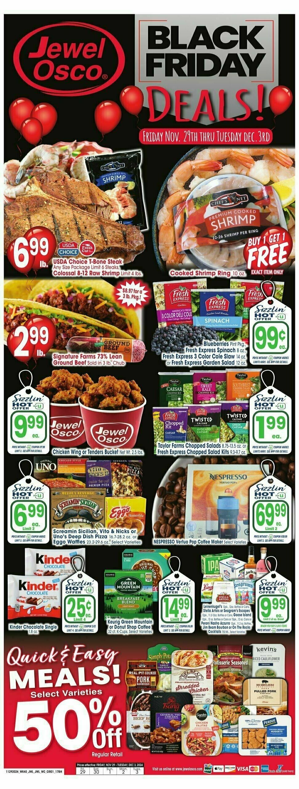 Jewel Osco Weekly Ad from November 29