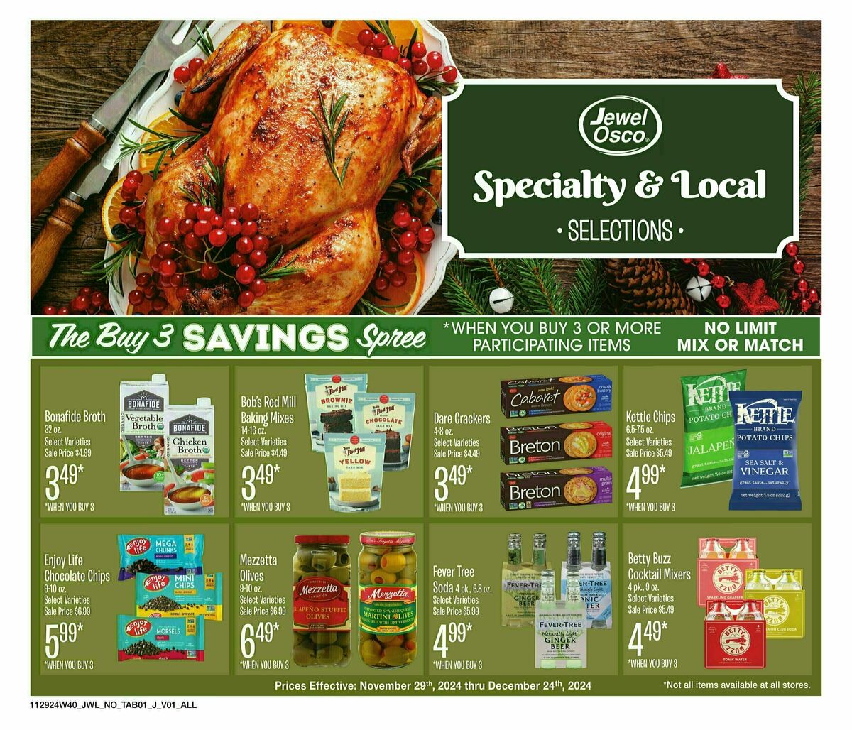 Jewel Osco Weekly Ad from November 29