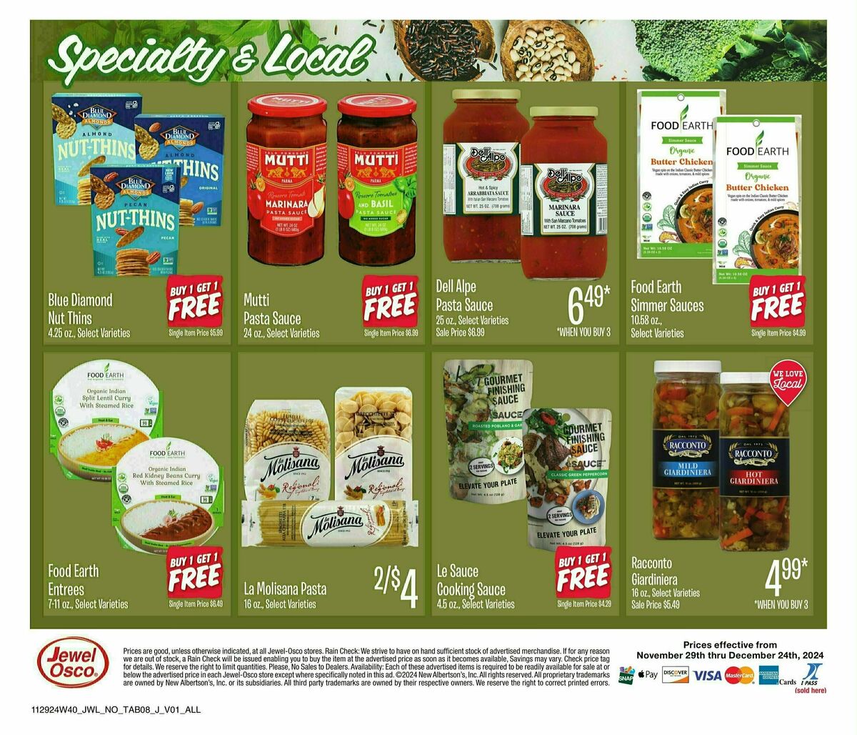 Jewel Osco Weekly Ad from November 29