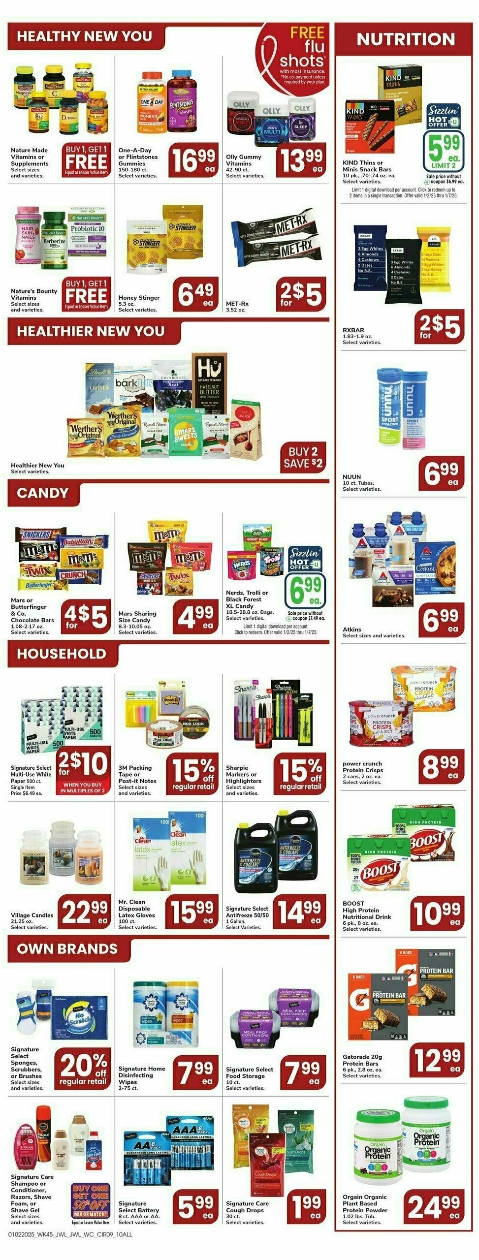 Jewel Osco Weekly Ad from January 1