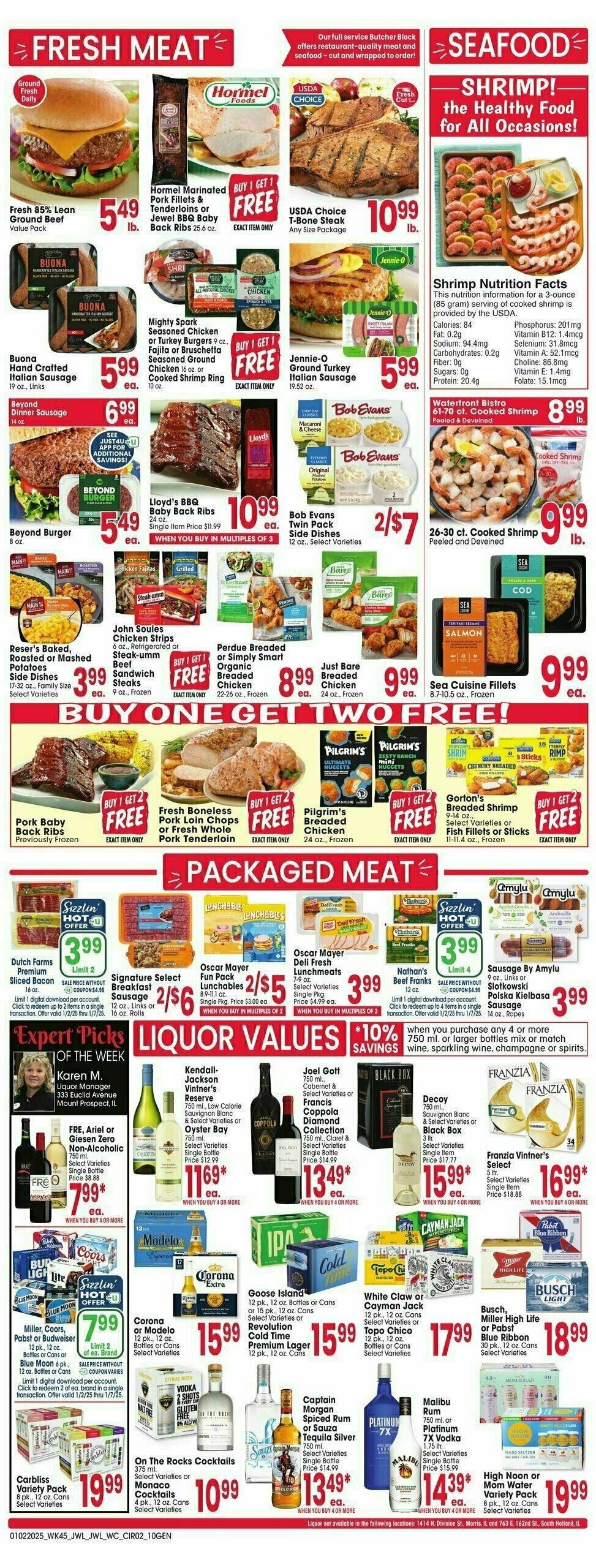 Jewel Osco Weekly Ad from January 1