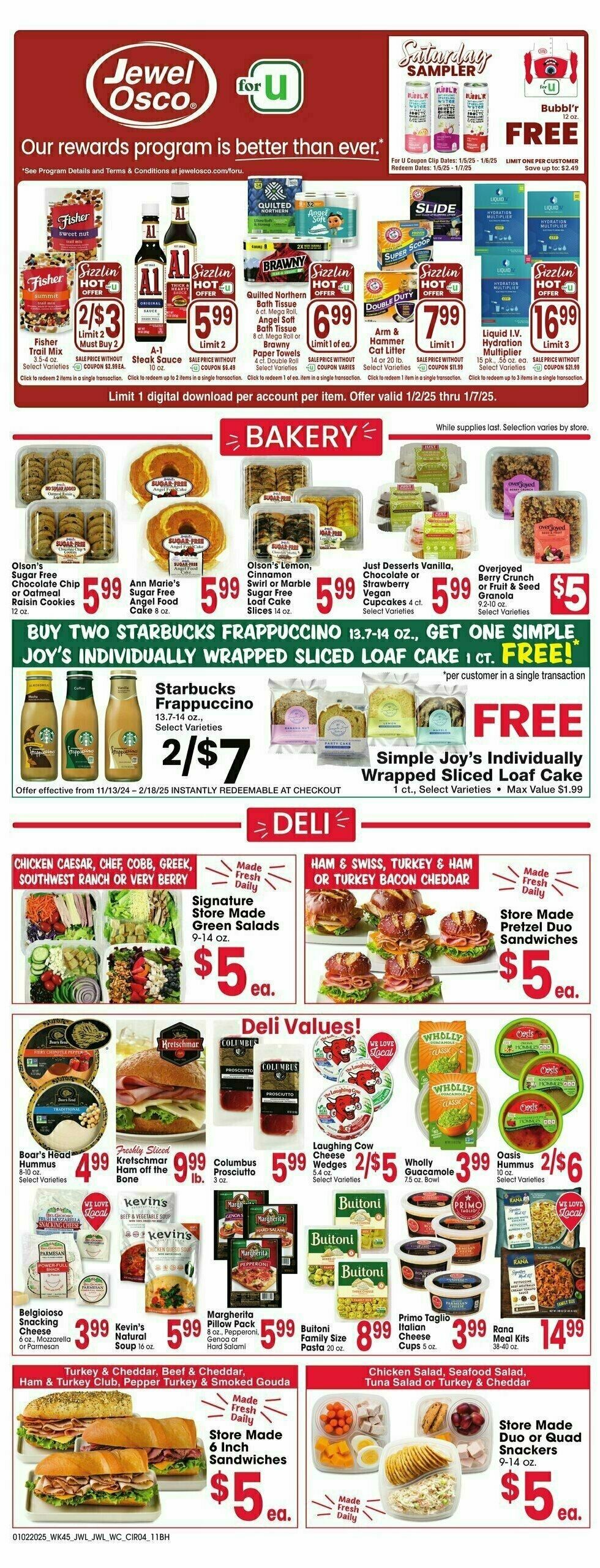 Jewel Osco Weekly Ad from January 1