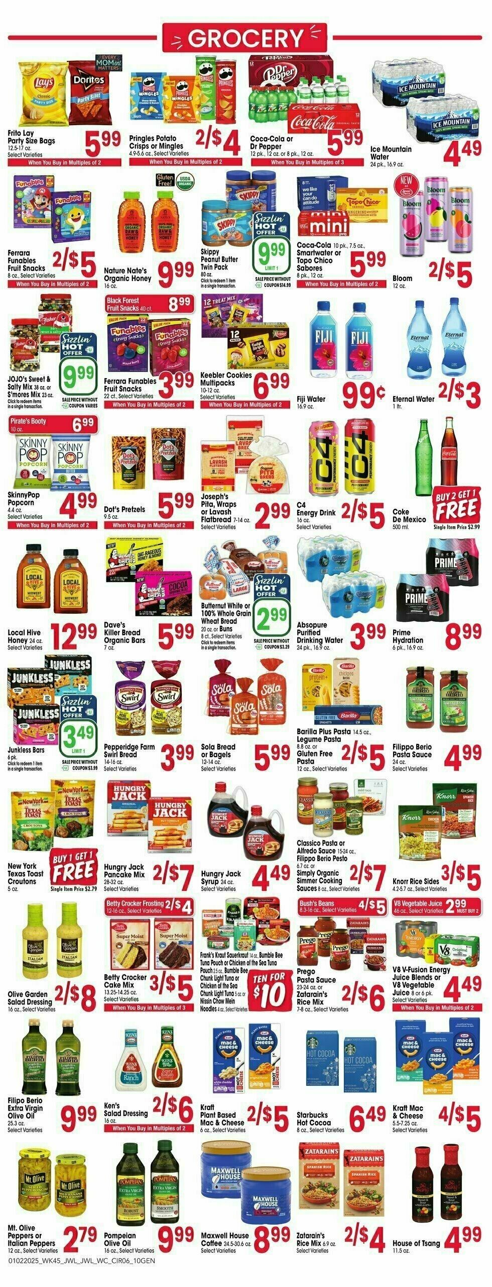 Jewel Osco Weekly Ad from January 1