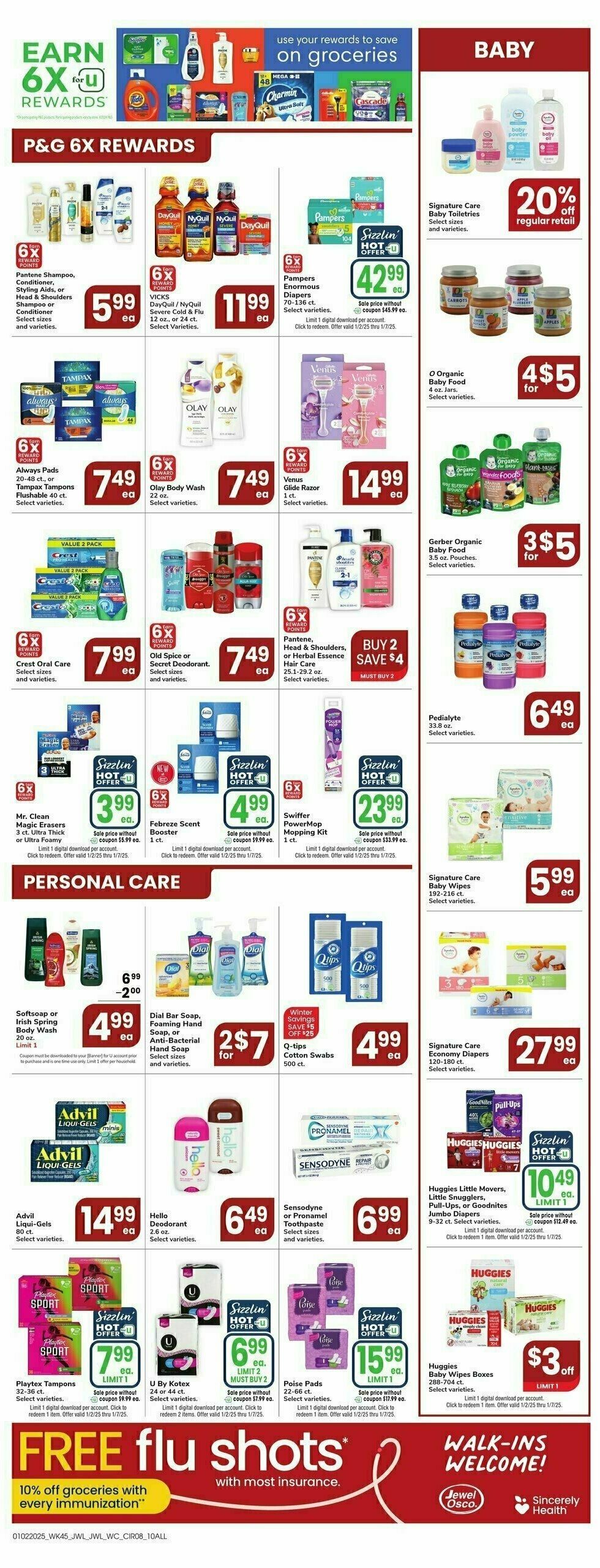 Jewel Osco Weekly Ad from January 1