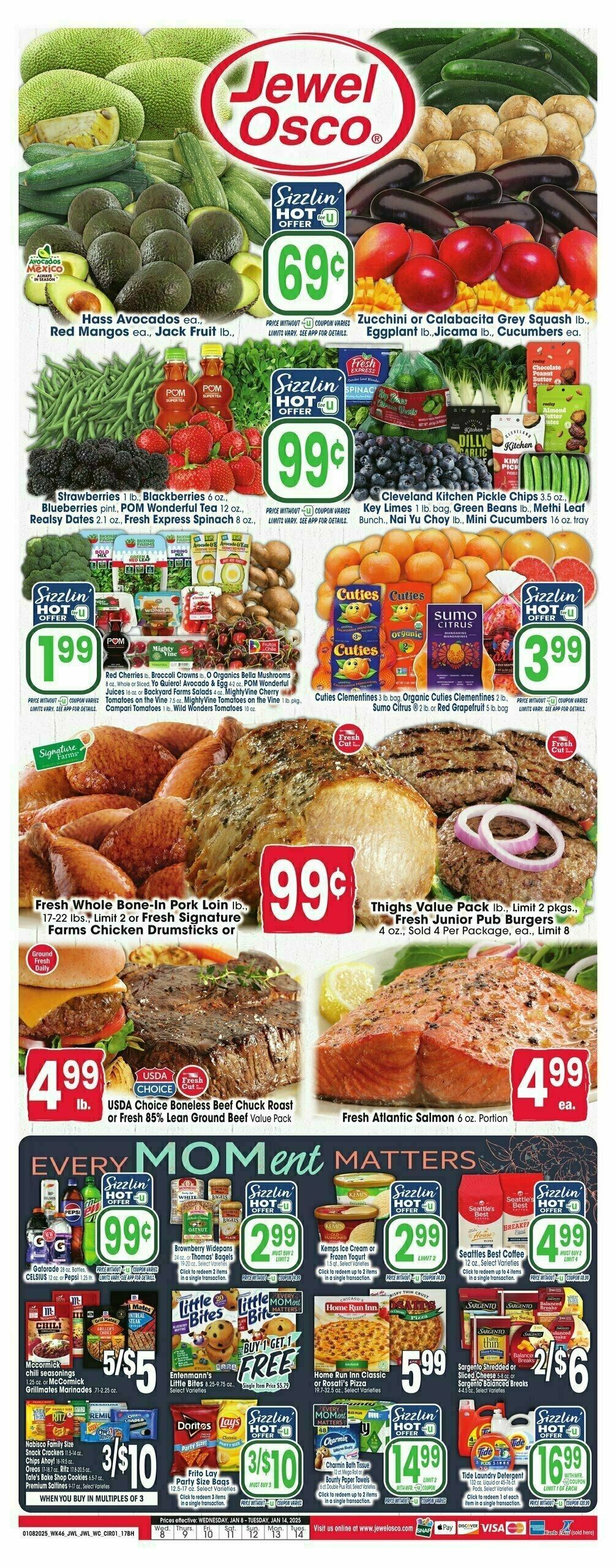 Jewel Osco Weekly Ad from January 8