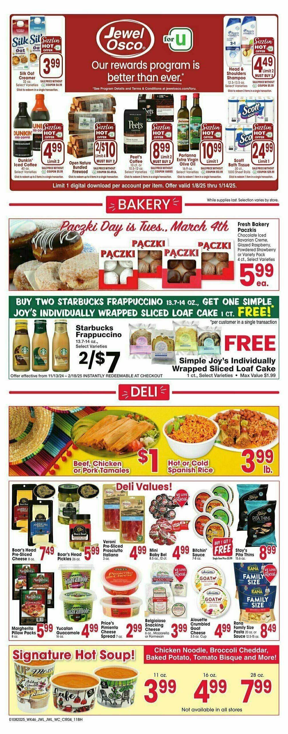 Jewel Osco Weekly Ad from January 8