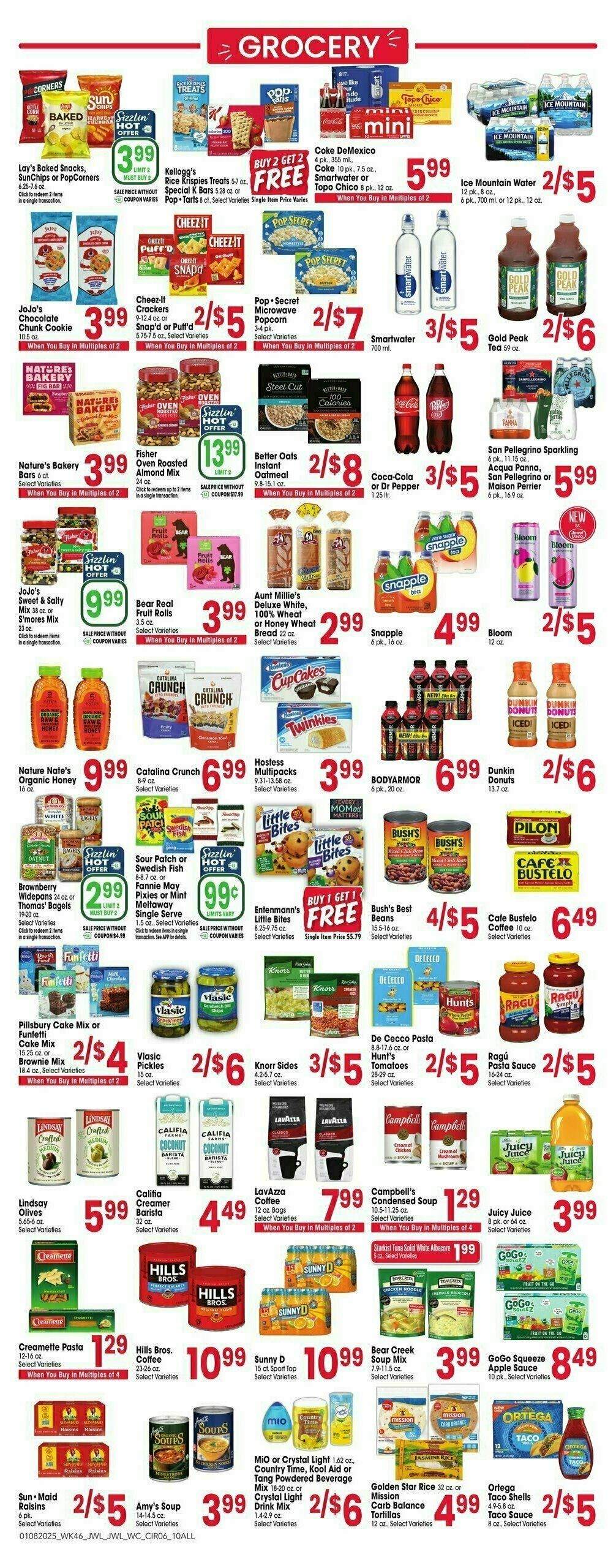 Jewel Osco Weekly Ad from January 8