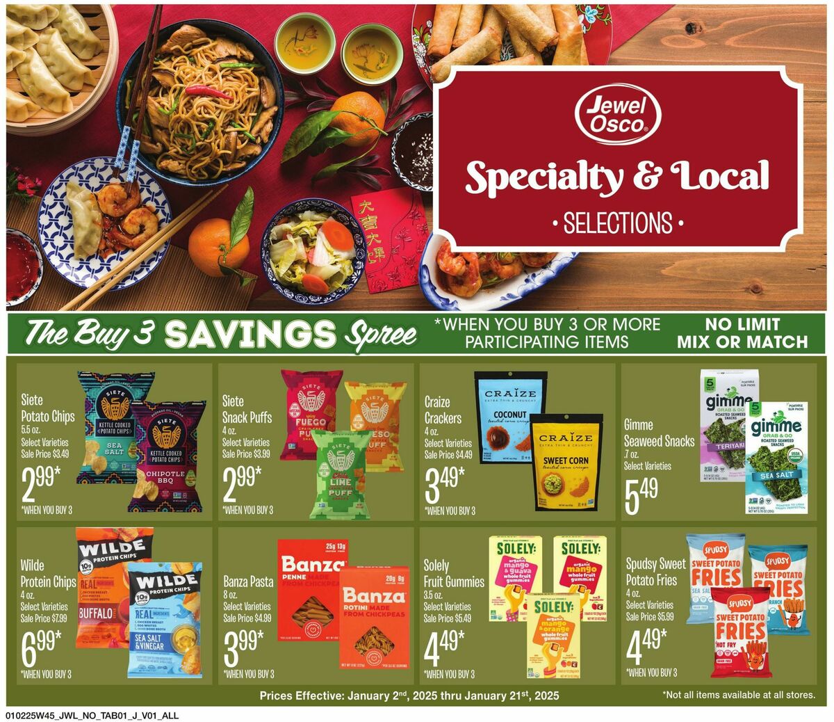 Jewel Osco Specialty Publication Weekly Ad from January 2