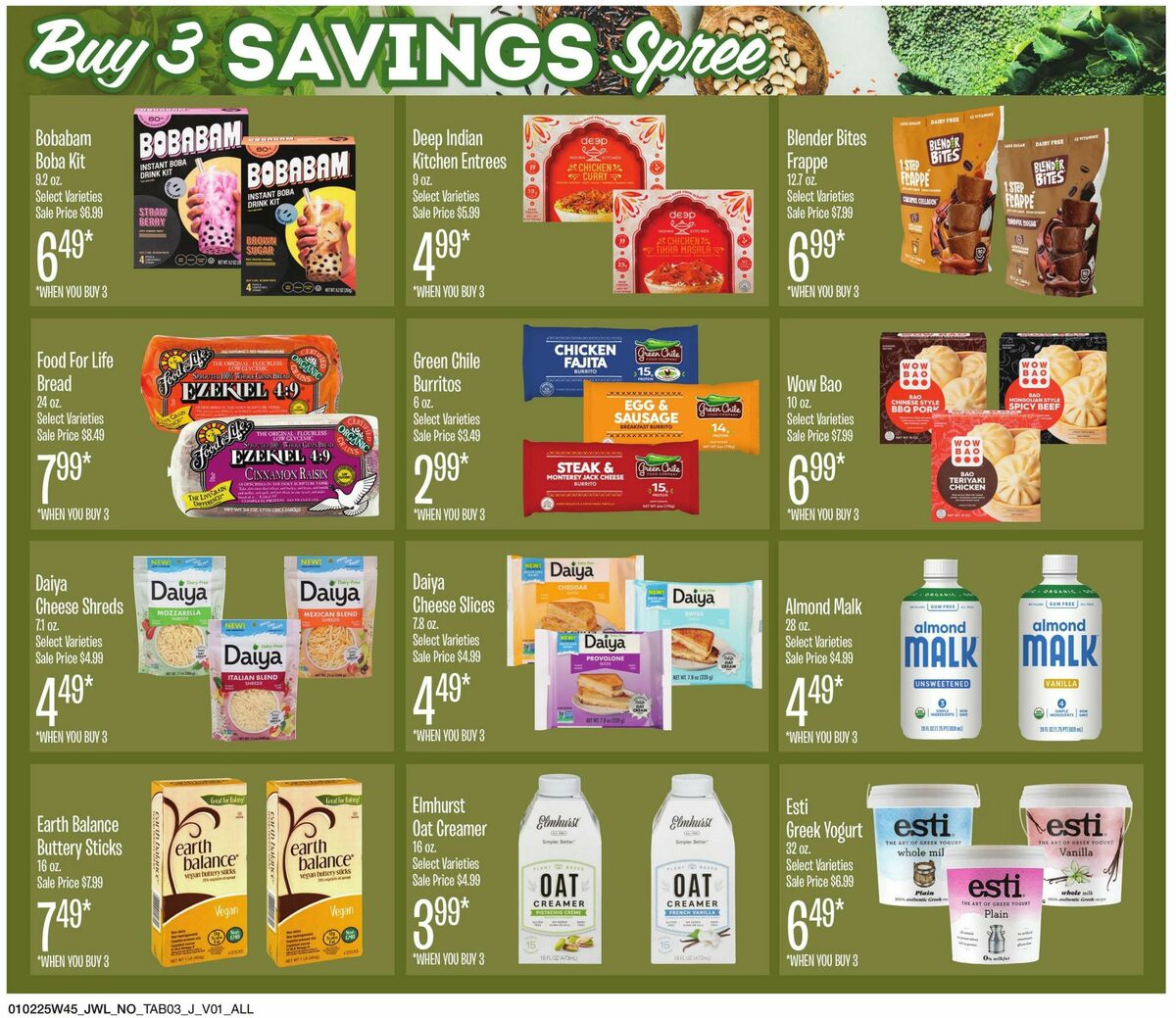 Jewel Osco Specialty Publication Weekly Ad from January 2