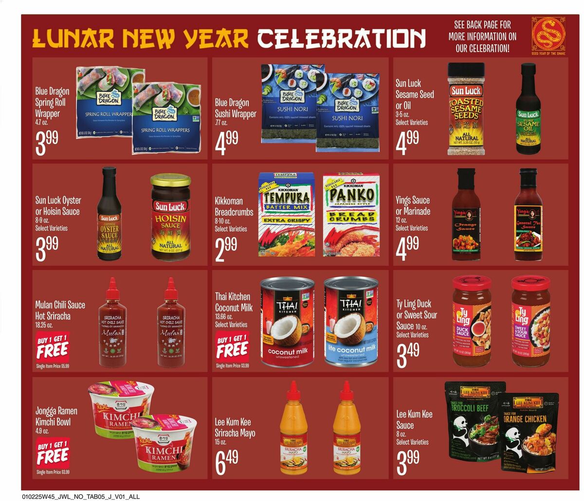 Jewel Osco Specialty Publication Weekly Ad from January 2