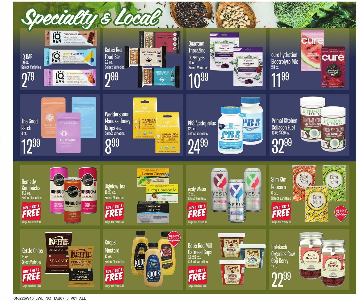 Jewel Osco Specialty Publication Weekly Ad from January 2