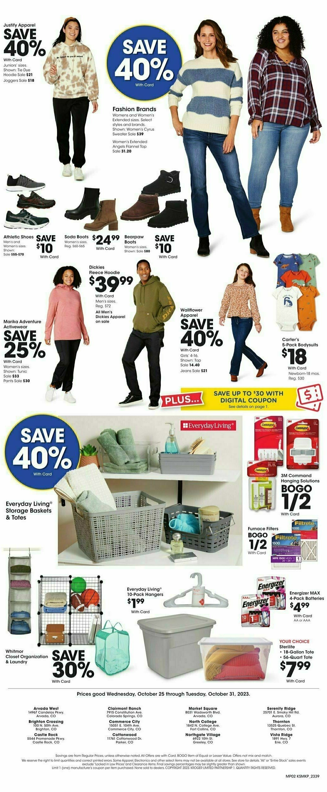 King Soopers Weekly Ad from October 25