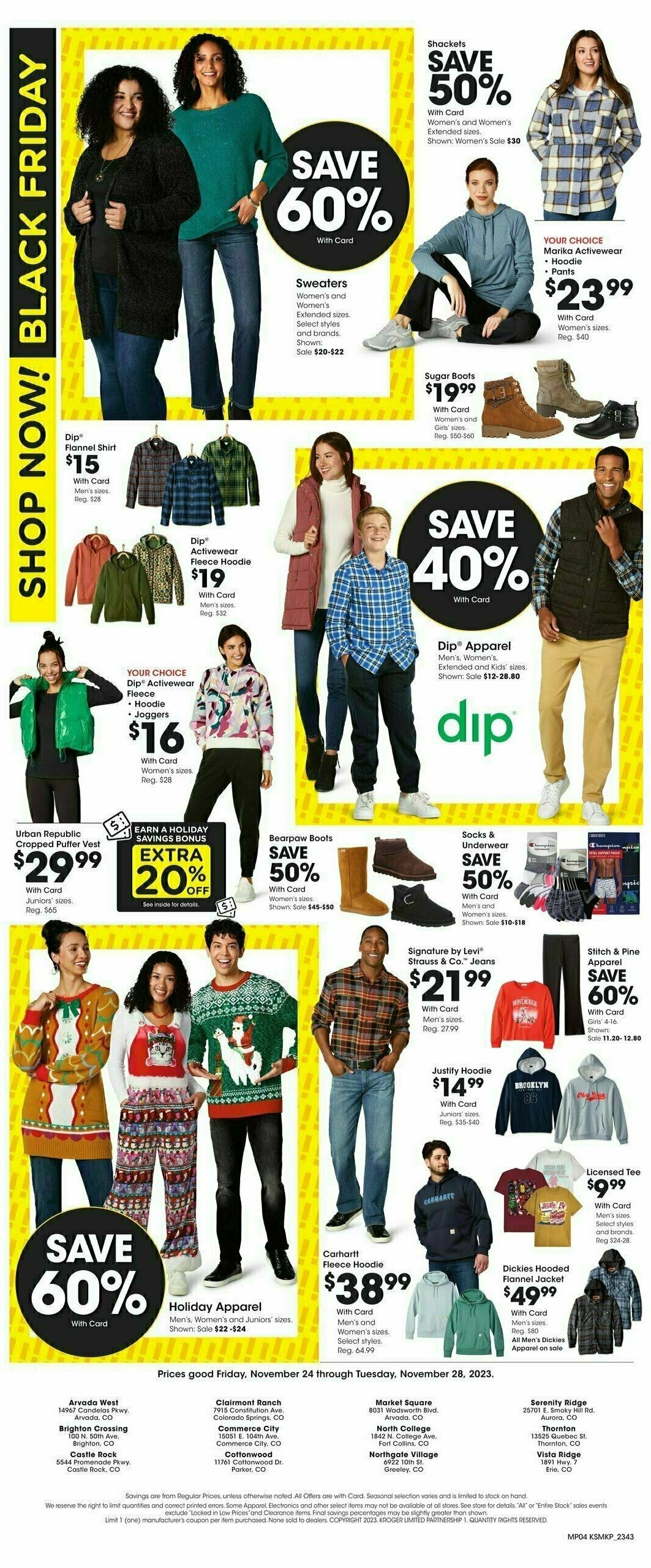 King Soopers Preview Black Friday 5-Day Sale Weekly Ad from November 24