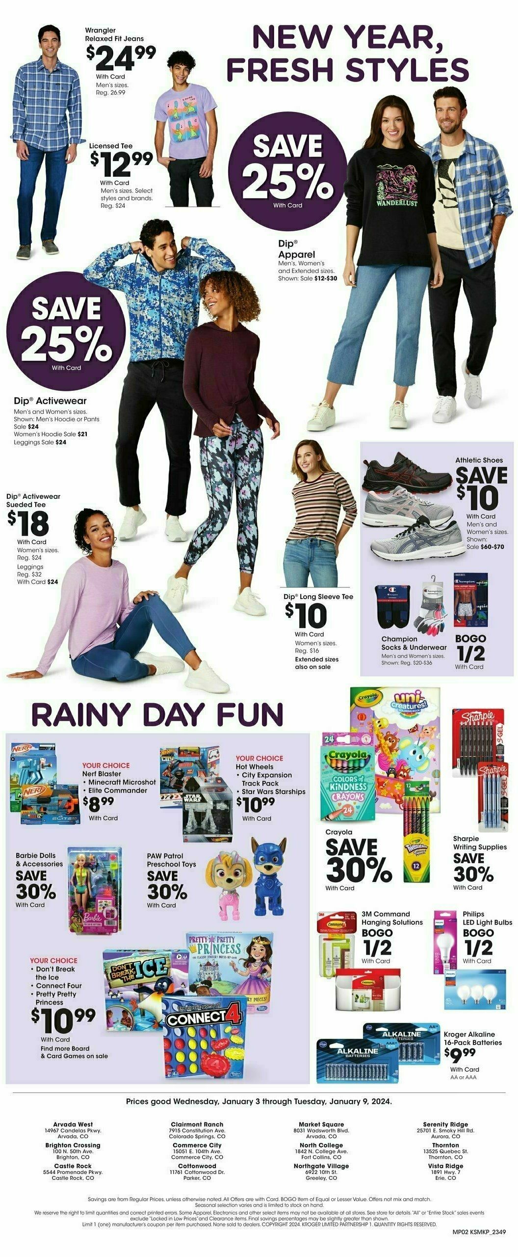 King Soopers Weekly Ad from January 3