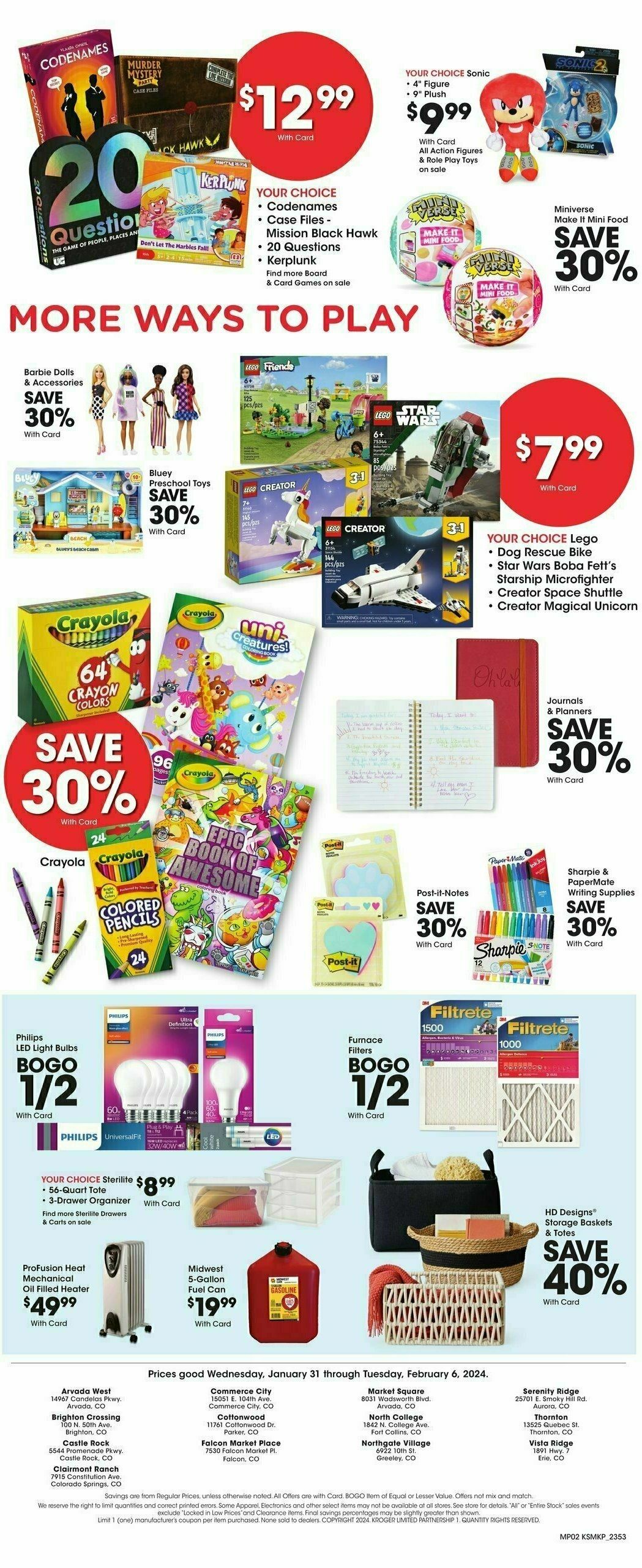 King Soopers Weekly Ad from January 31