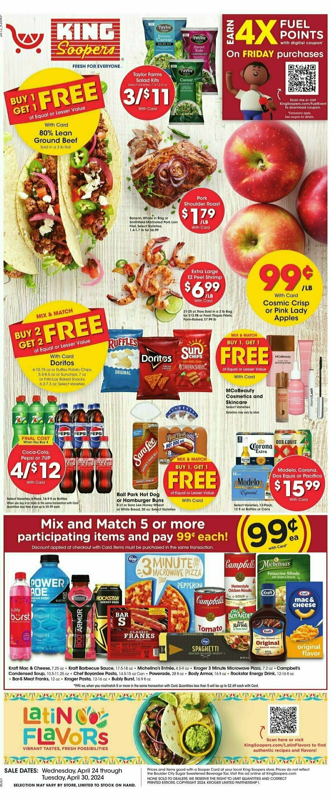 King Soopers Weekly Ad from April 24