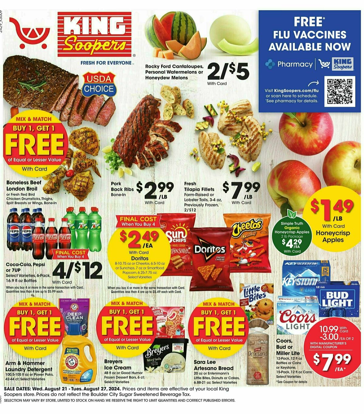 King Soopers Weekly Ad from August 21