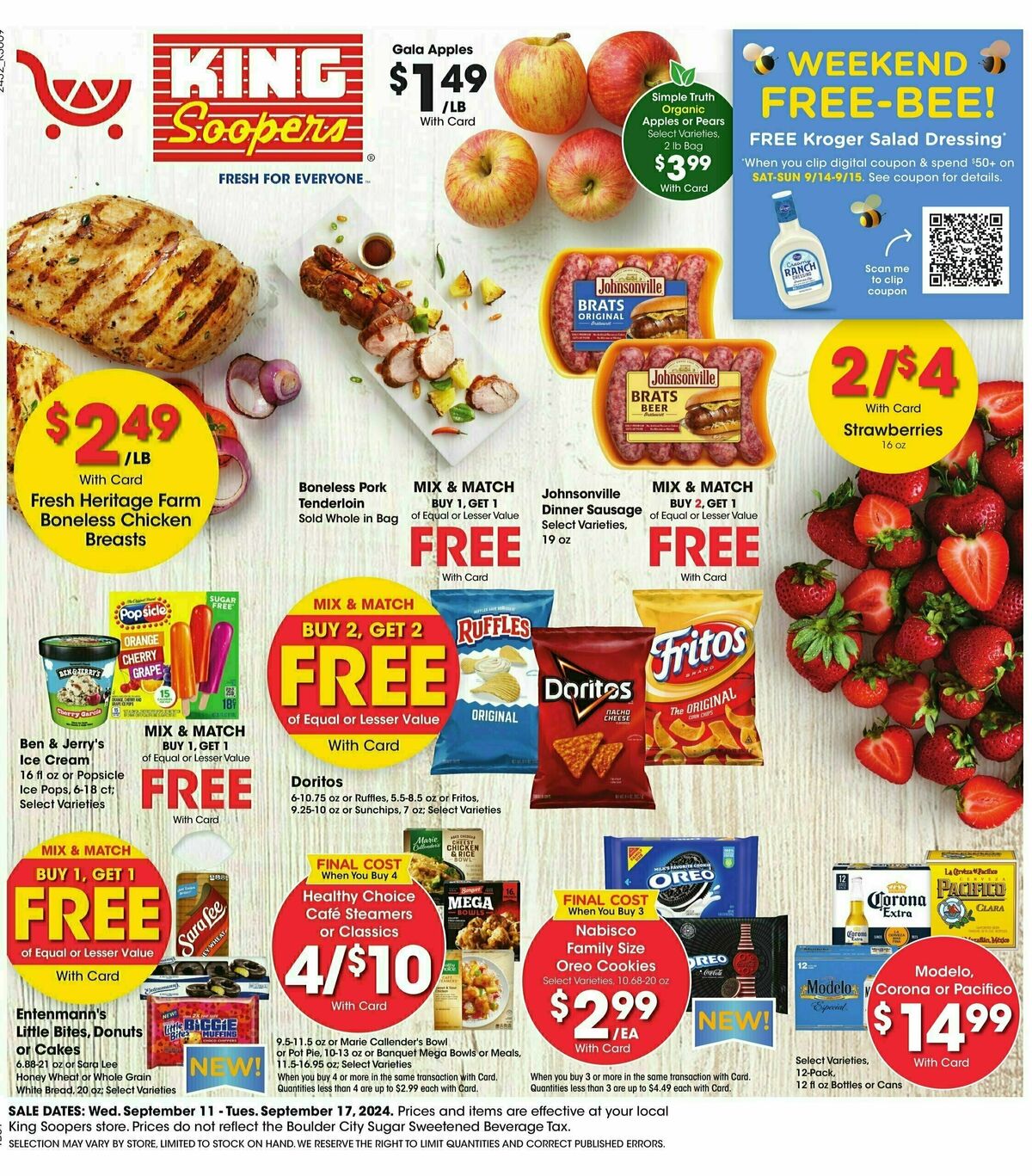 King Soopers Weekly Ad from September 11