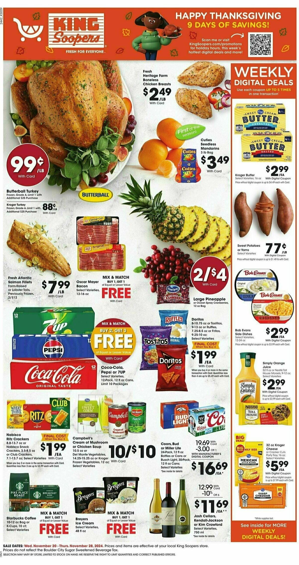 King Soopers Weekly Ad from November 20