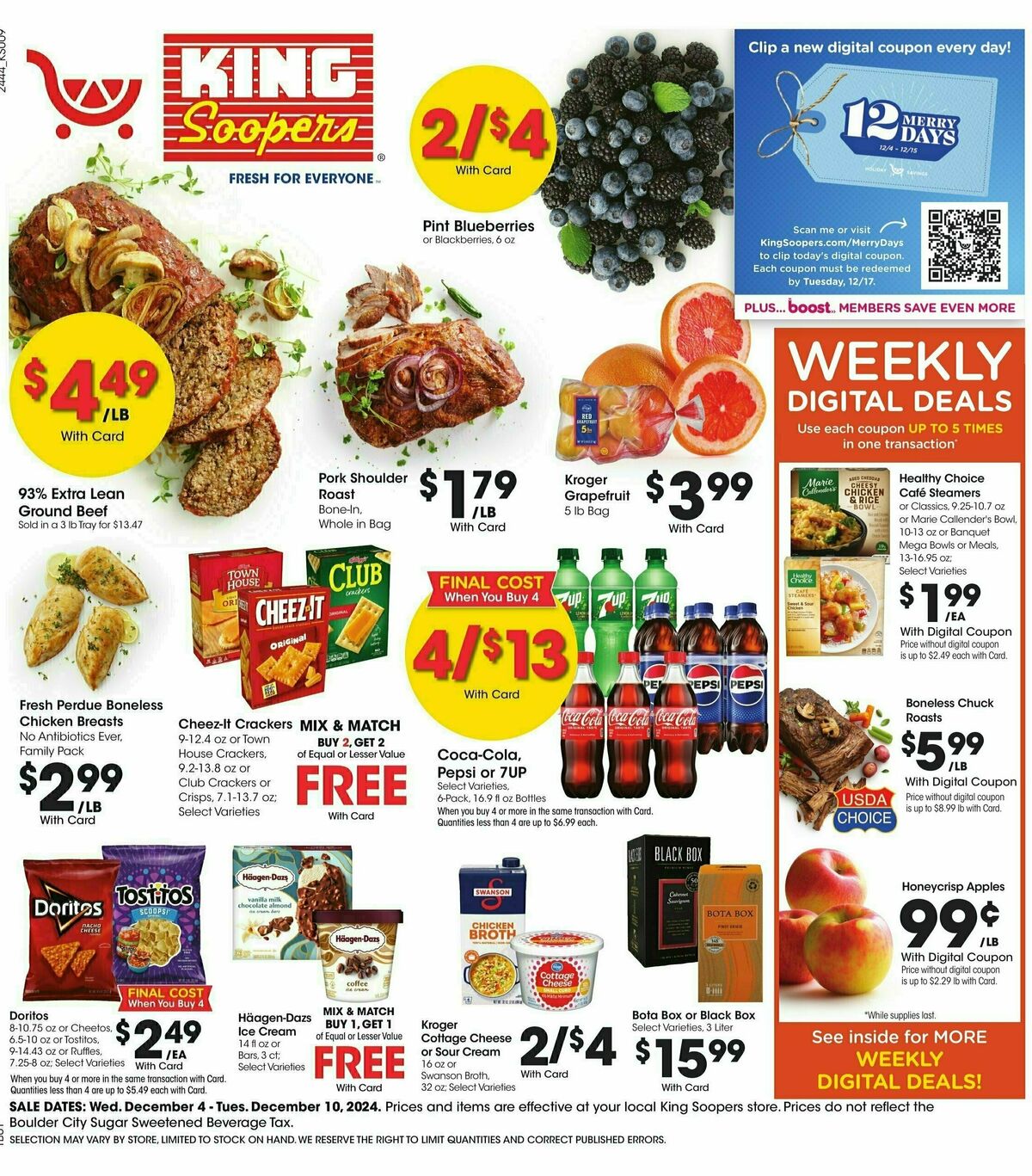 King Soopers Weekly Ad from December 4