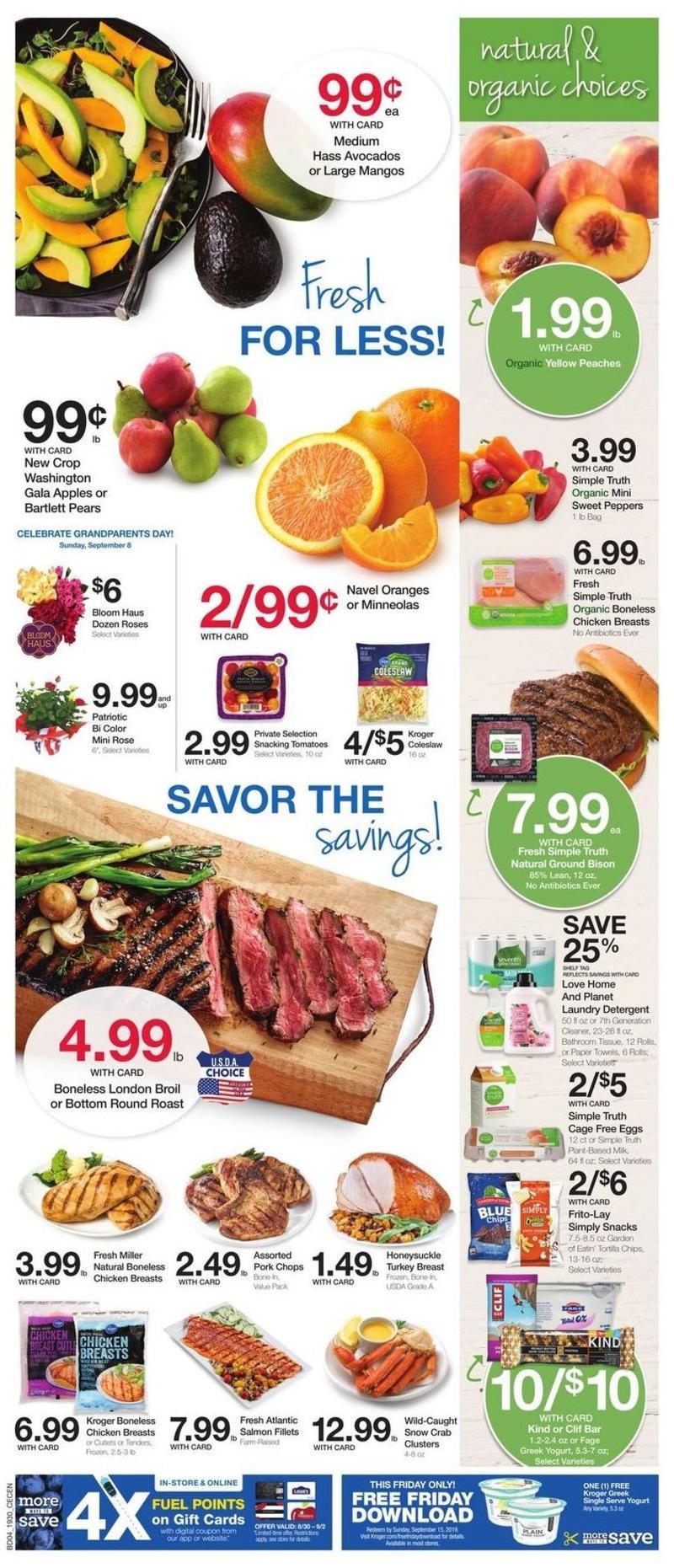 Kroger Weekly Ad from August 28