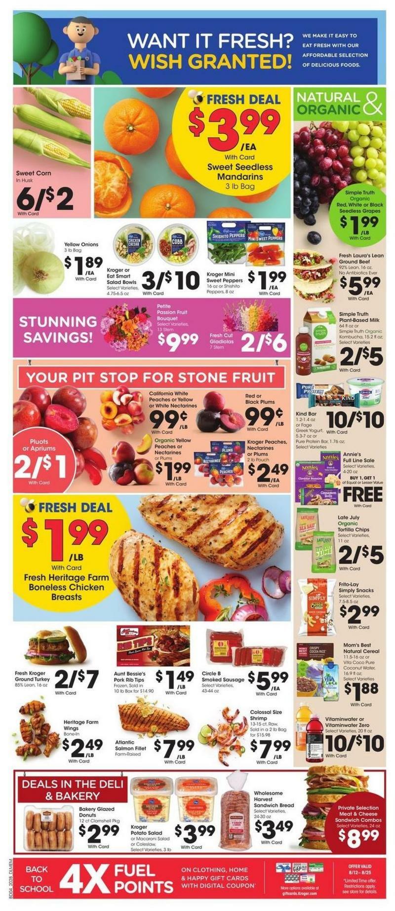 Kroger Weekly Ad from August 12