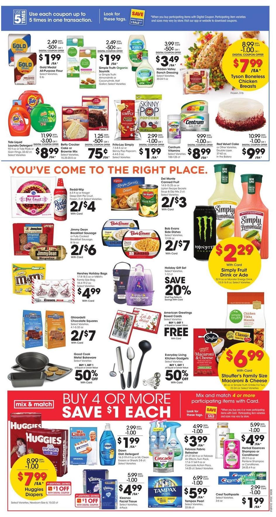 Kroger Weekly Ad from November 18