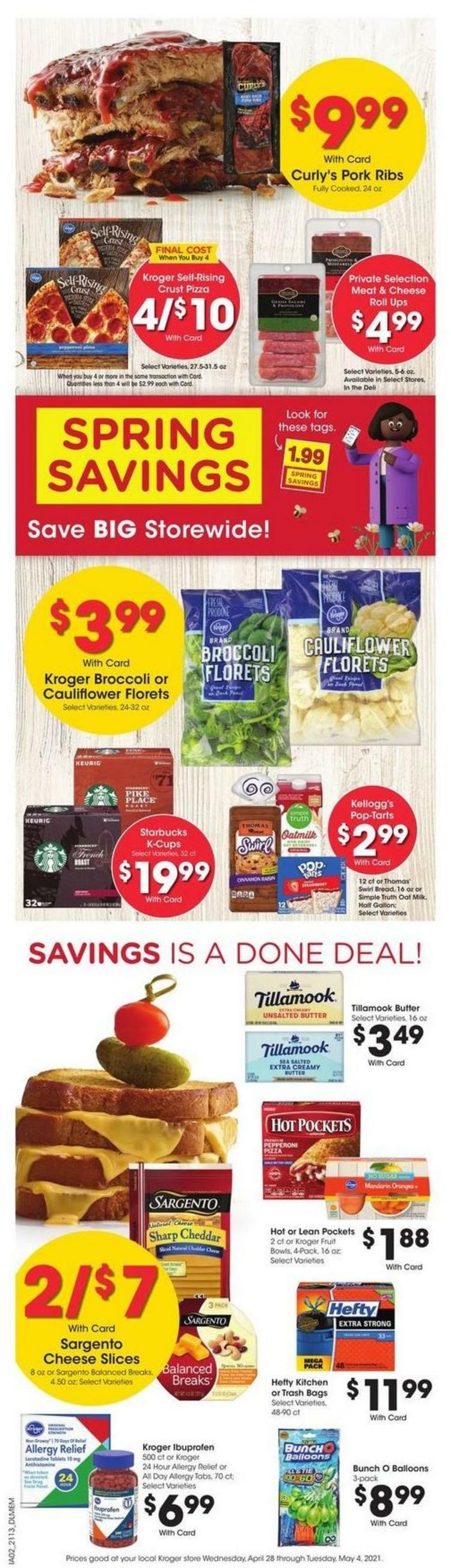 Kroger Weekly Ad from April 28