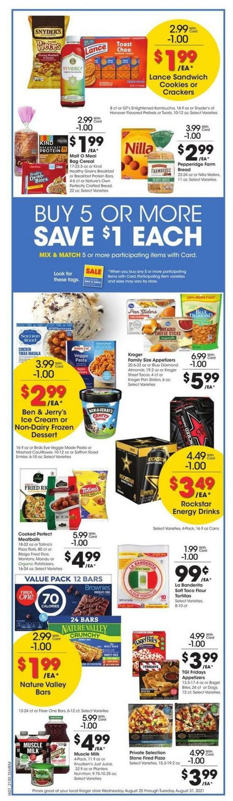 Kroger Weekly Ad from August 25