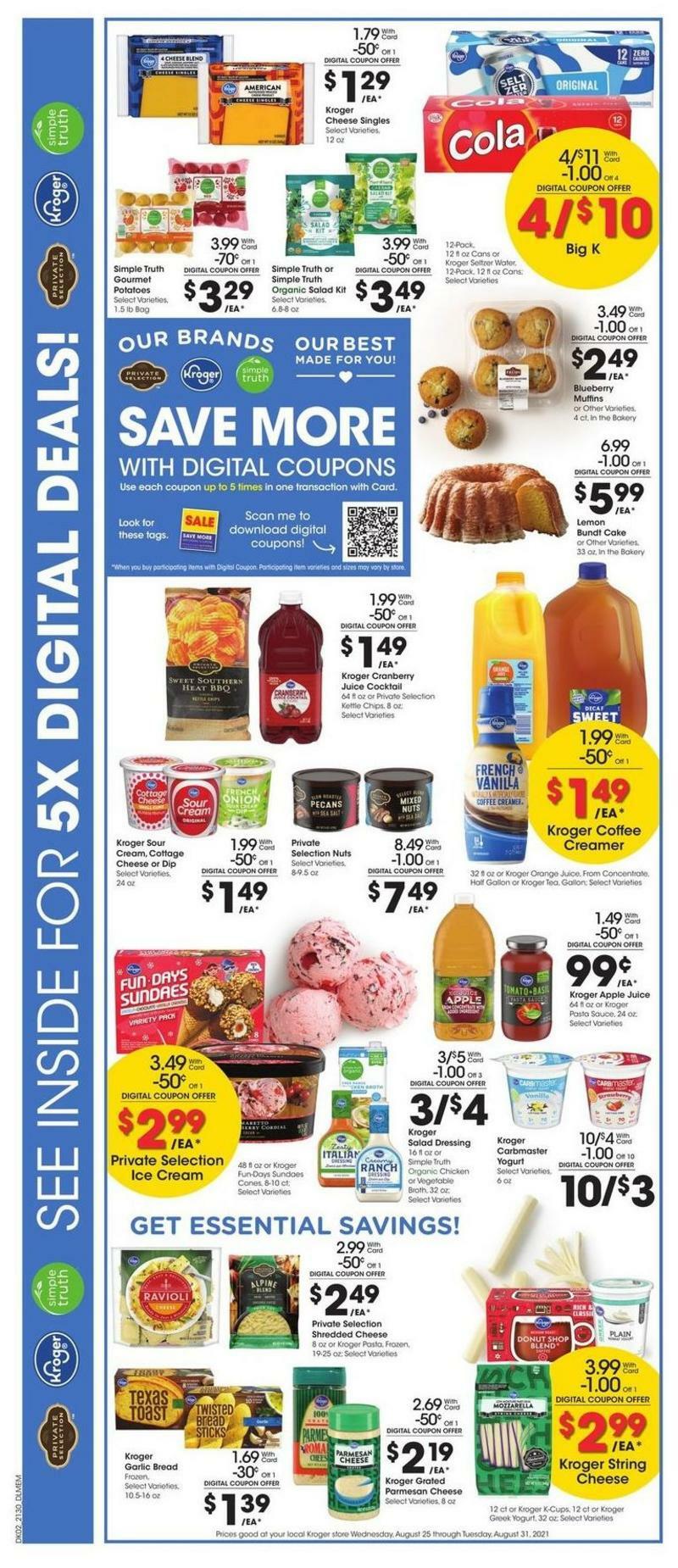 Kroger Weekly Ad from August 25